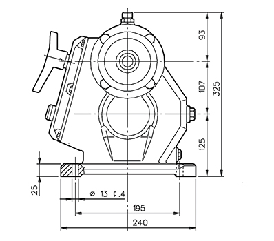 şanzıman m300 teknik çizim karşıdan