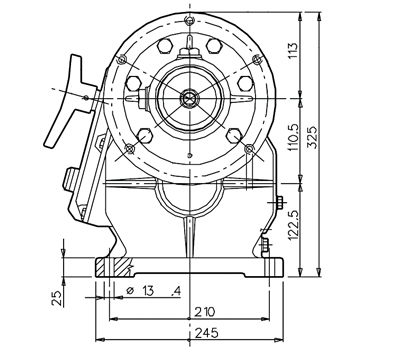 şanzıman m600 teknik çizim karşıdan